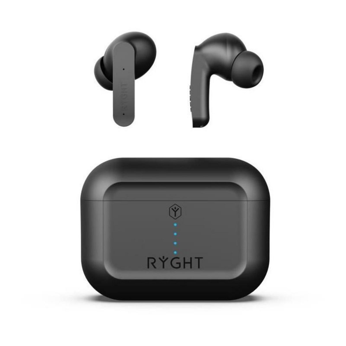 RYGHT RYGHT PULSE ANC - Ecouteurs sans fil bluetooth intra auriculaire avec Boitier (NOIR)