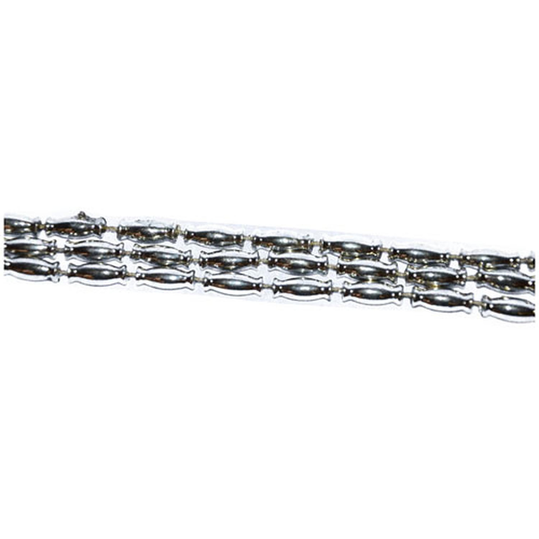 ATMOSPHERA Guirlande de noël Perles - Ovale. Coloris disponibles : Gris
