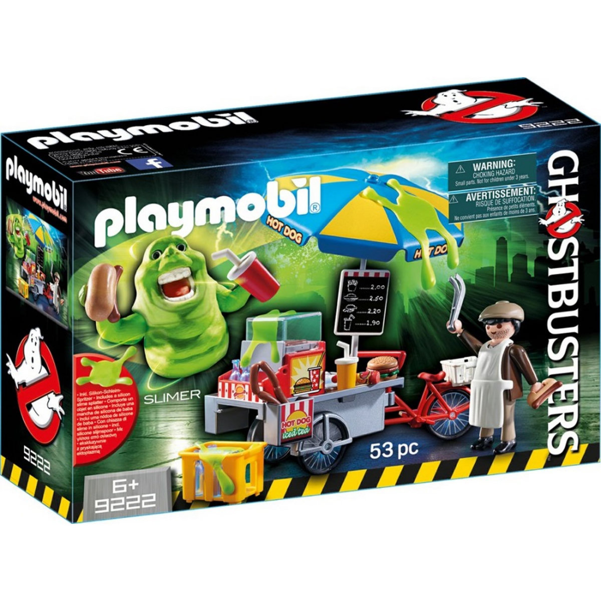 PLAYMOBIL 9222 - Ghostbusters - Bouffe-tout avec stand de hot-dog