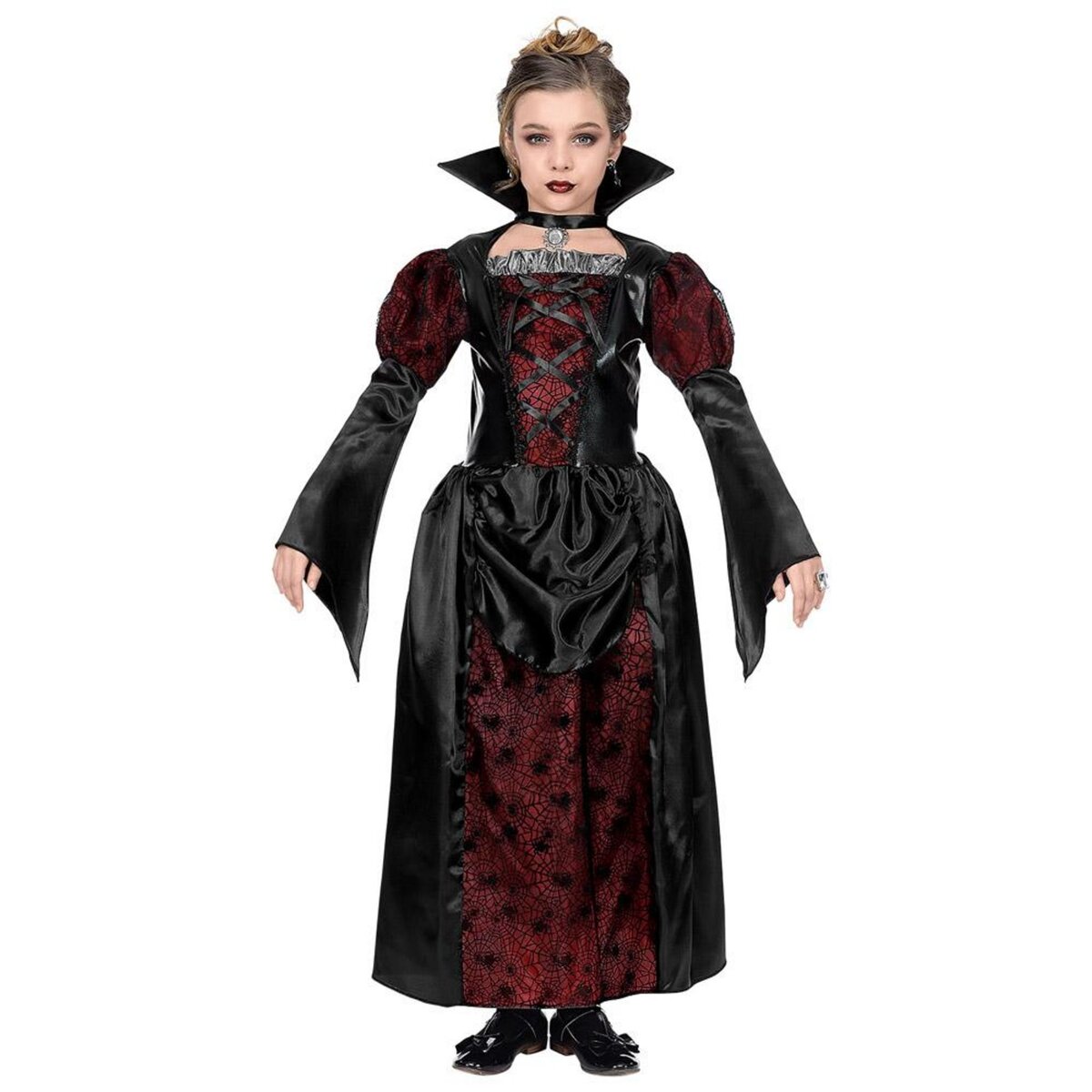 WIDMANN Déguisement de Vampiresse - Enfant - 8/10 ans (128 à 140 cm)
