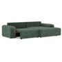 Voir la diapositive 5 : BEST MOBILIER Rebecca - canapé d'angle droit 4 places convertible avec coffre en velours texturé