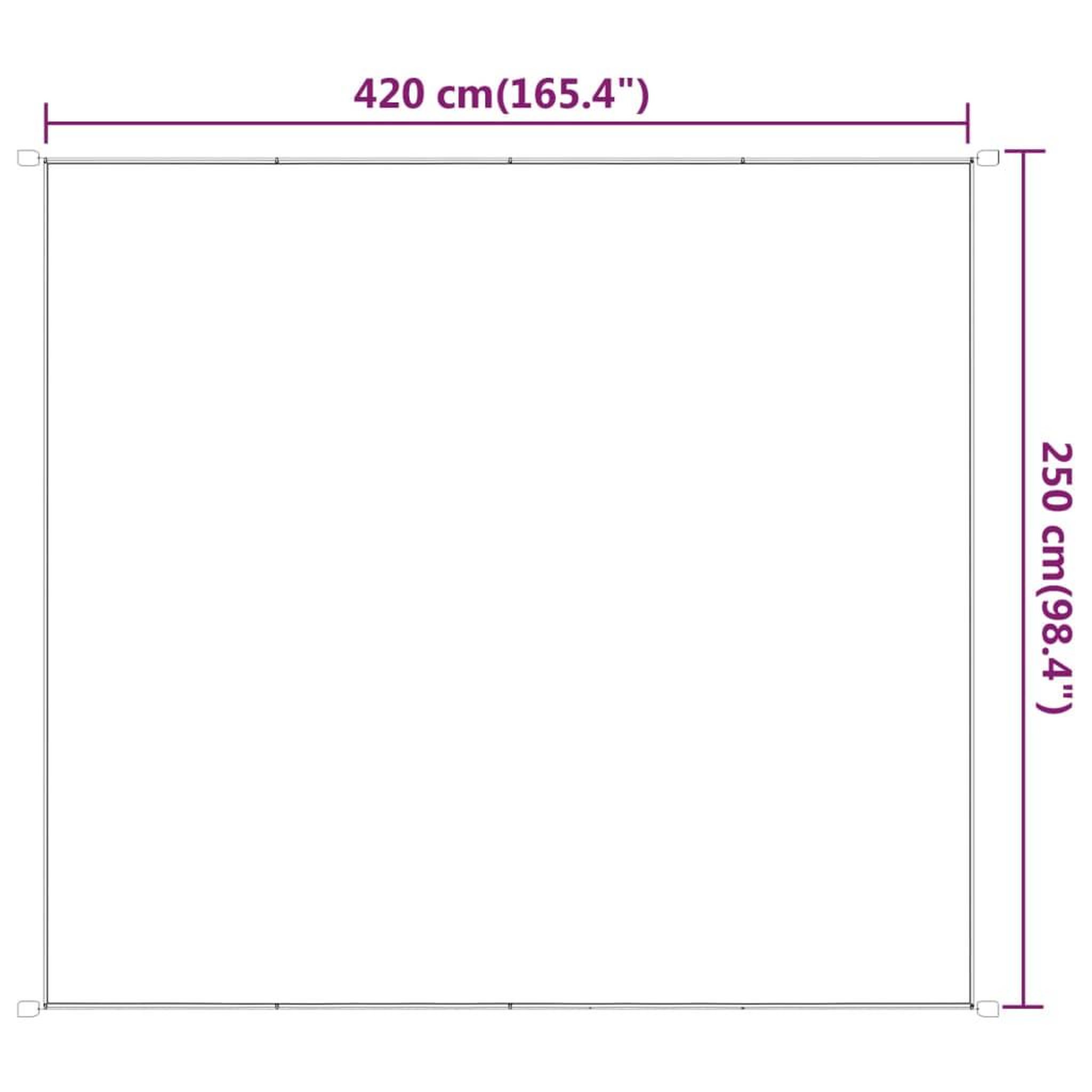 Voir la diapositive 6 : VIDAXL Auvent vertical Vert clair 250x420 cm Tissu oxford