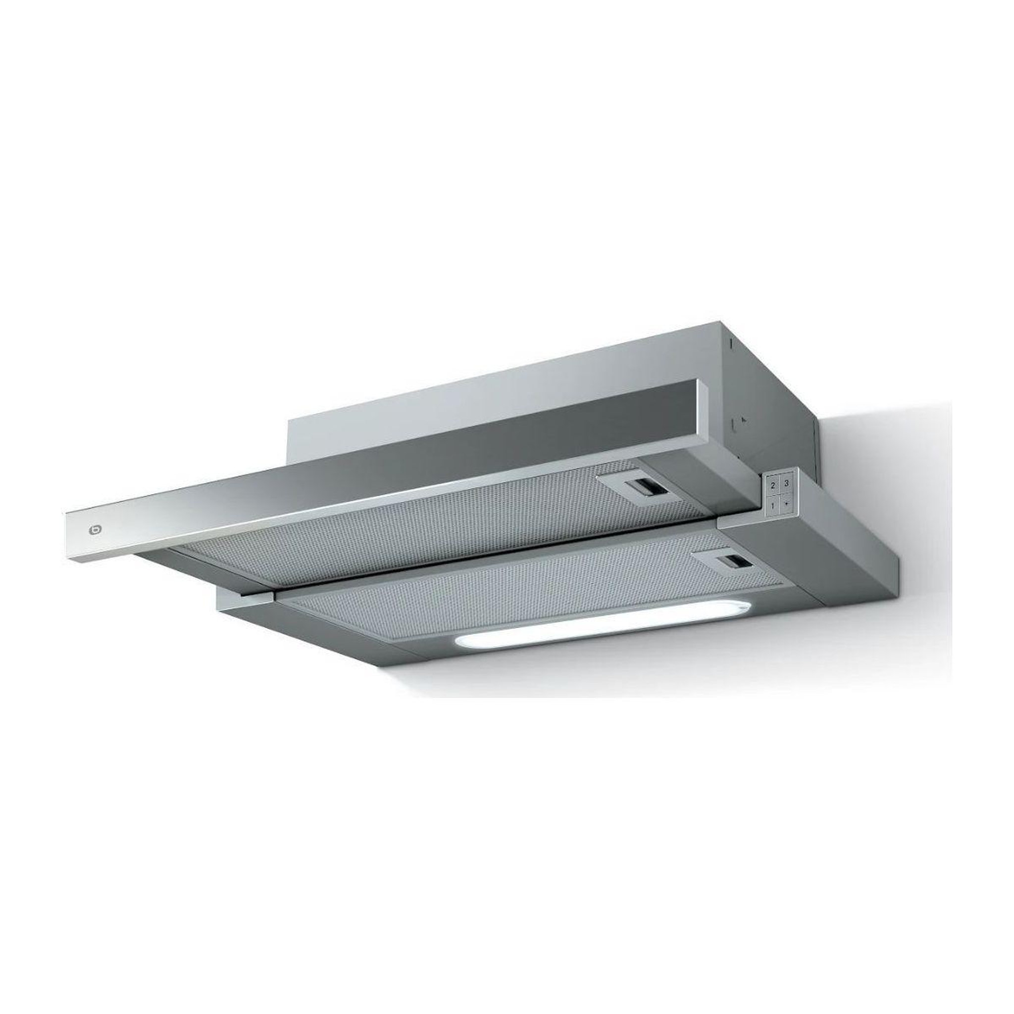 Voir la diapositive 3 : ESSENTIEL B Hotte escamotable EHT601s Escamotable