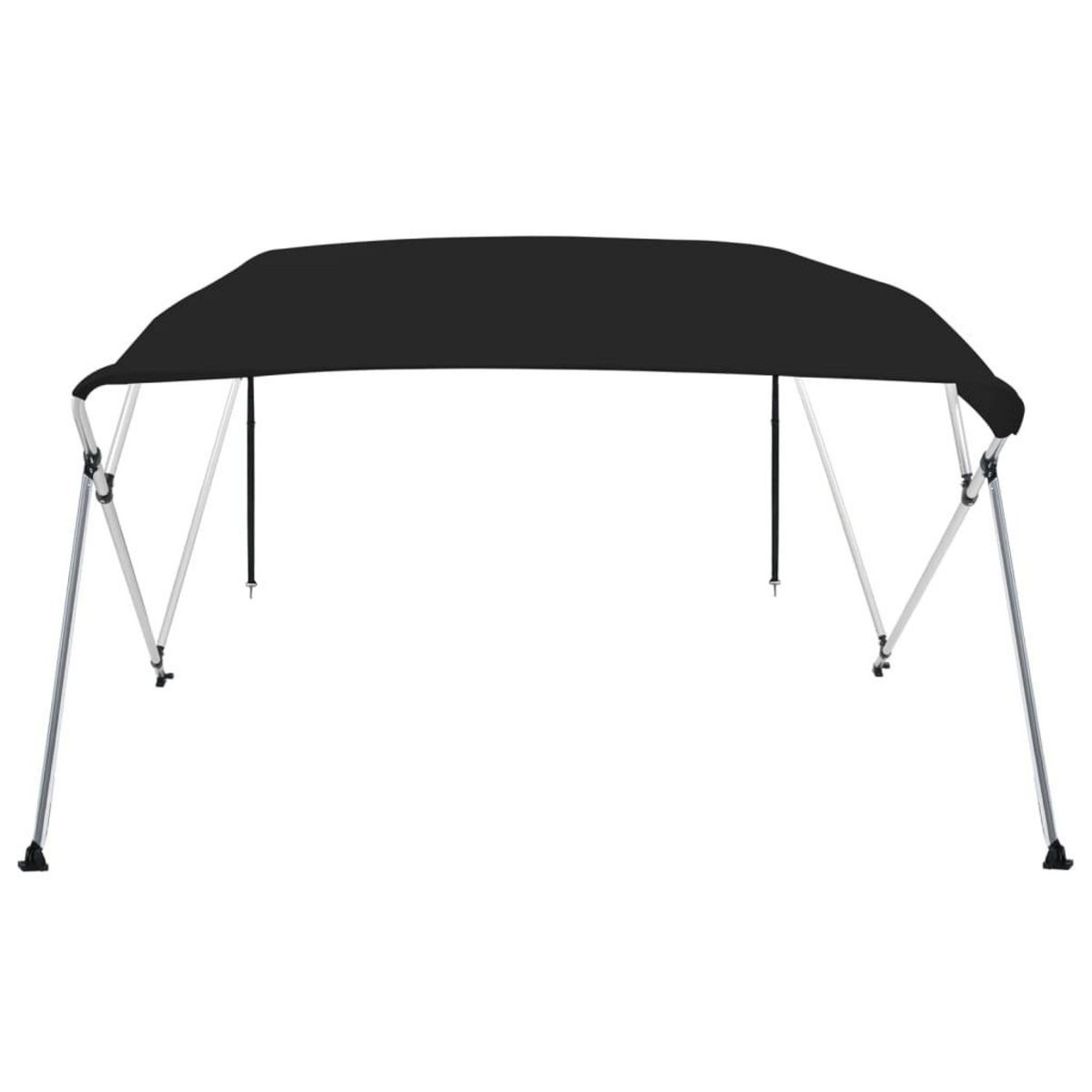 VIDAXL Auvent bimini a 4 arceaux noir 243x244x137 cm