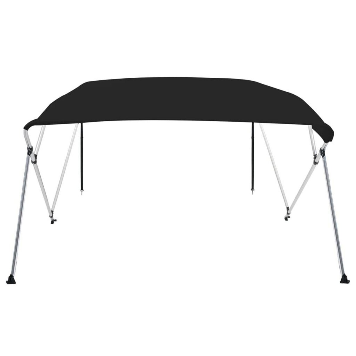 VIDAXL Auvent bimini a 4 arceaux noir 243x244x137 cm