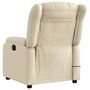 Voir la diapositive 5 : VIDAXL Fauteuil de massage inclinable Creme Tissu