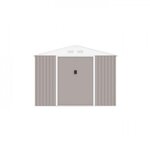 MARKET24 VENUS Abri de jardin en métal 	5,29 m² - 277 x 191 x 202 cm - Kit d'ancrage inclus, 2 portes coulissantes, 1 fenetre latérale