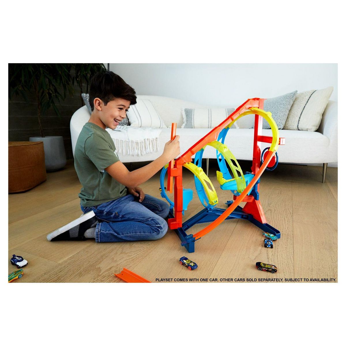 HOT WHEELS Coffret Spirale infernale - Hot Wheels Track Builder - Circuit / Petite voiture