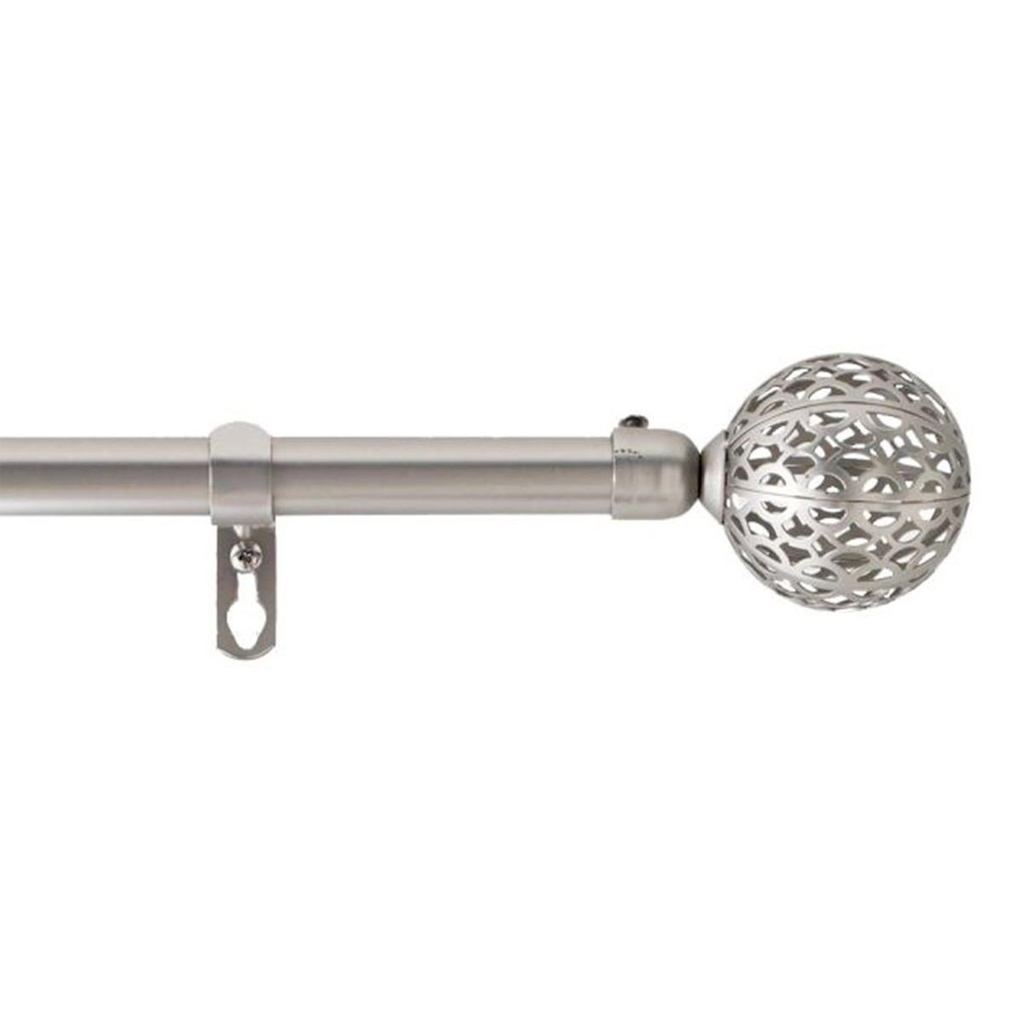 Douceur d'Intérieur Kit Tringle Déco Extensible  Globa  120-210cm Chromé