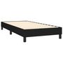 Voir la diapositive 4 : VIDAXL Sommier a lattes de lit et matelas Noir 80x200 cm Tissu