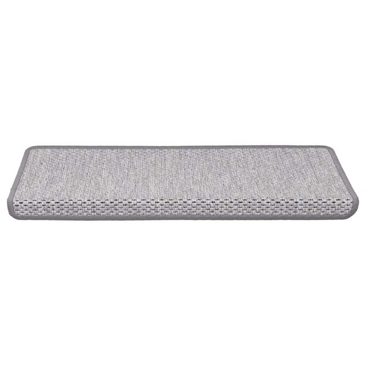 VIDAXL Tapis d'escalier autocollants 30 pcs 65x21x4 cm platine