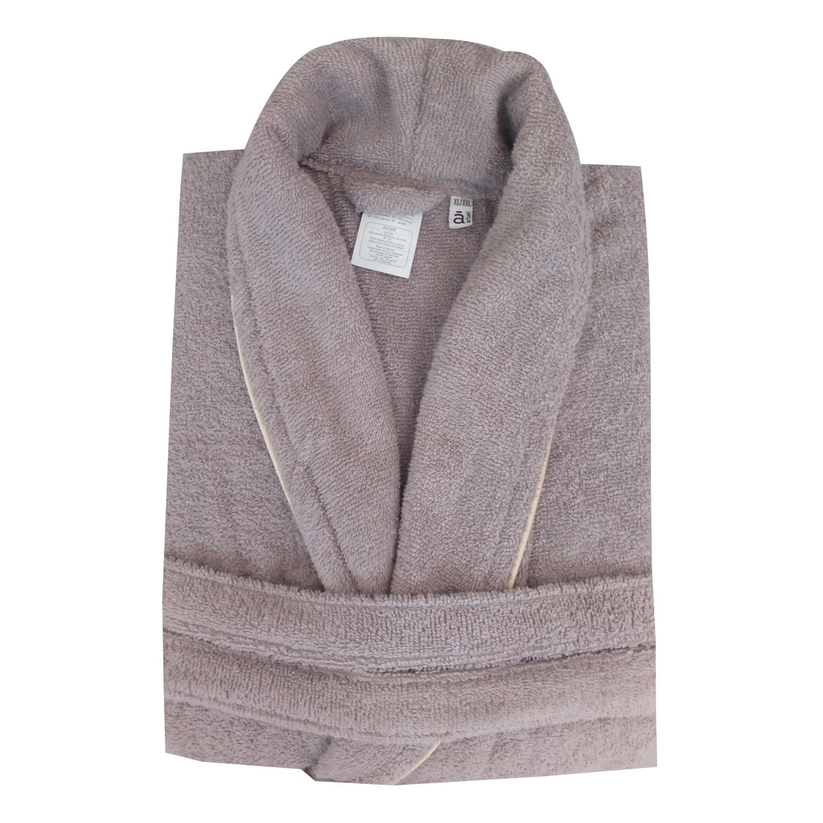 ACTUEL Pack cadeau peignoir en coton 400 g/m² encolure dorée