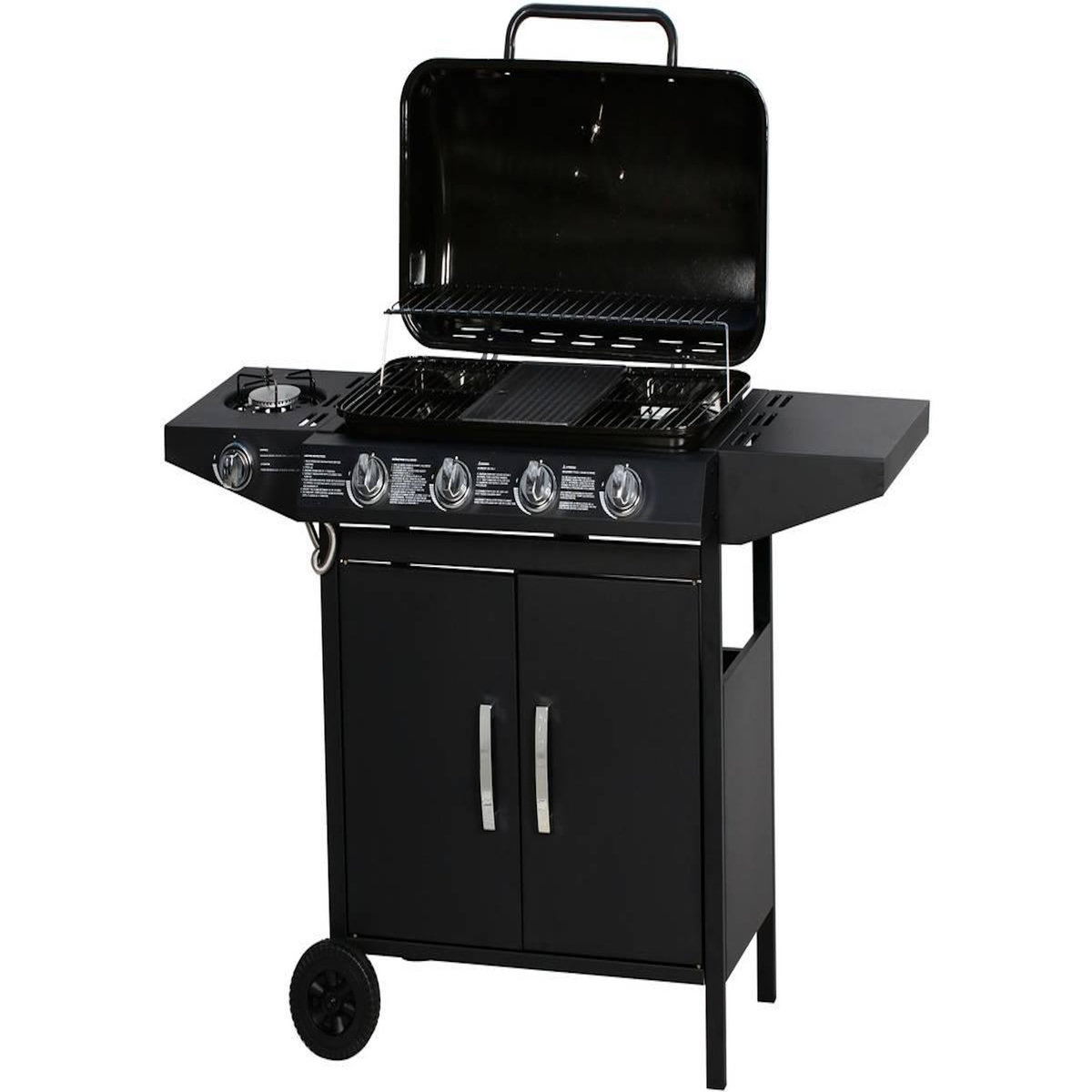 Habitat et Jardin Barbecue gaz  Festa 5  - 5 brûleurs dont 1 latéral - 12.9 Kw- Noir