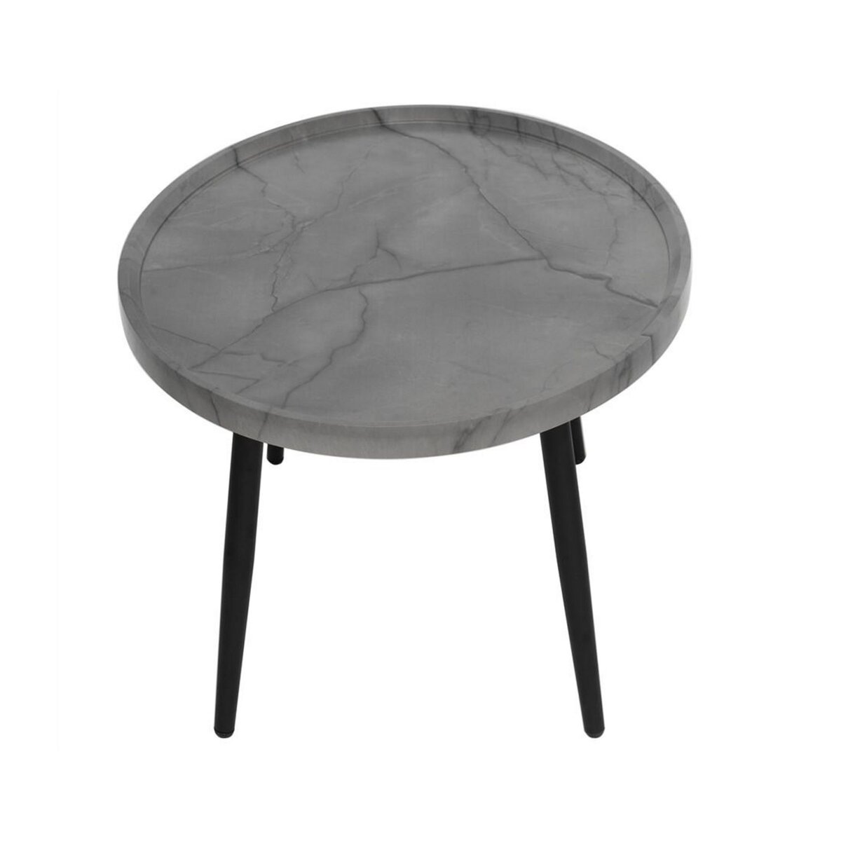 LISA DESIGN Helsinki - table basse - effet marbre - 80 cm