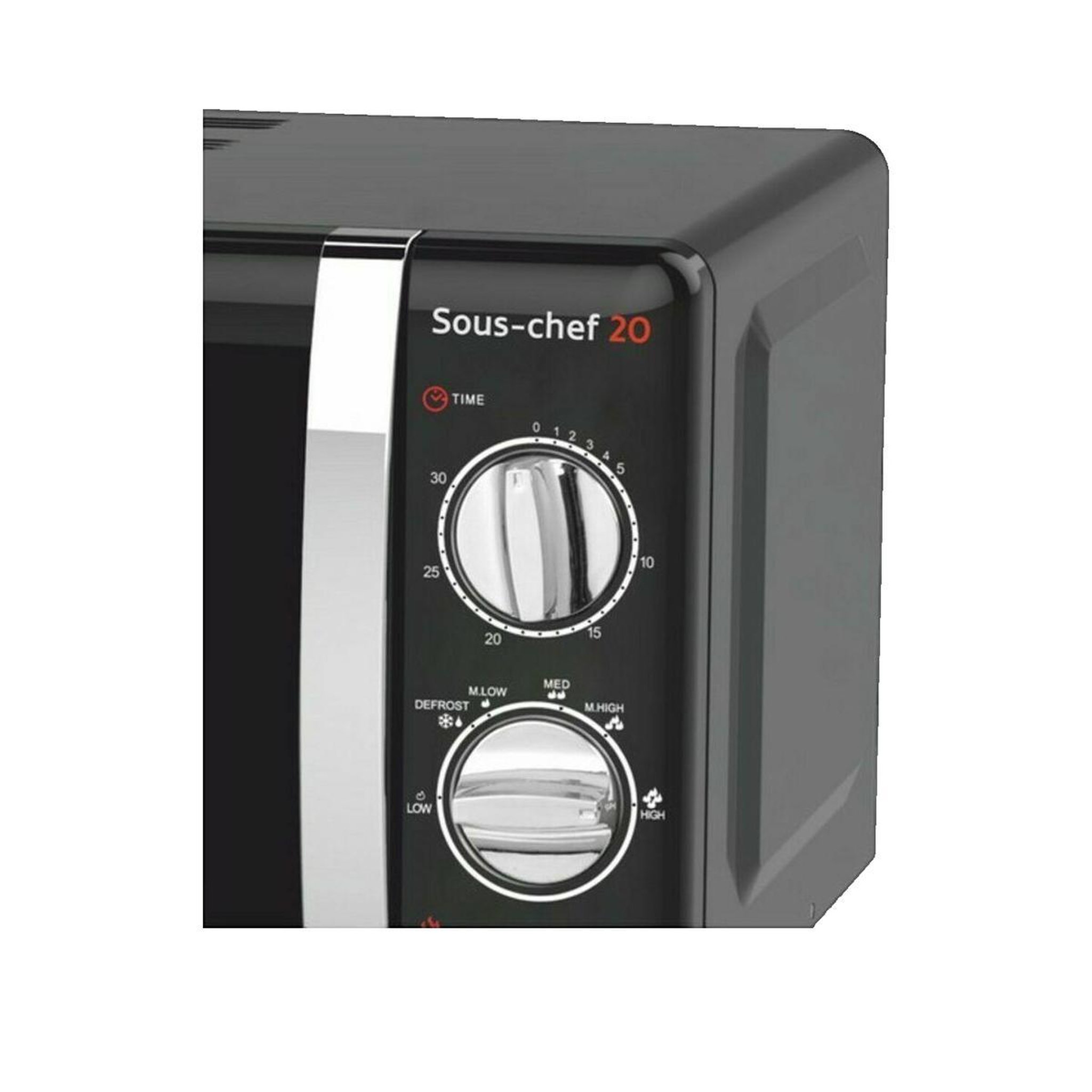 Voir la diapositive 2 : HAGER Micro-ondes haeger Sous-chef 20 noir 20 litres