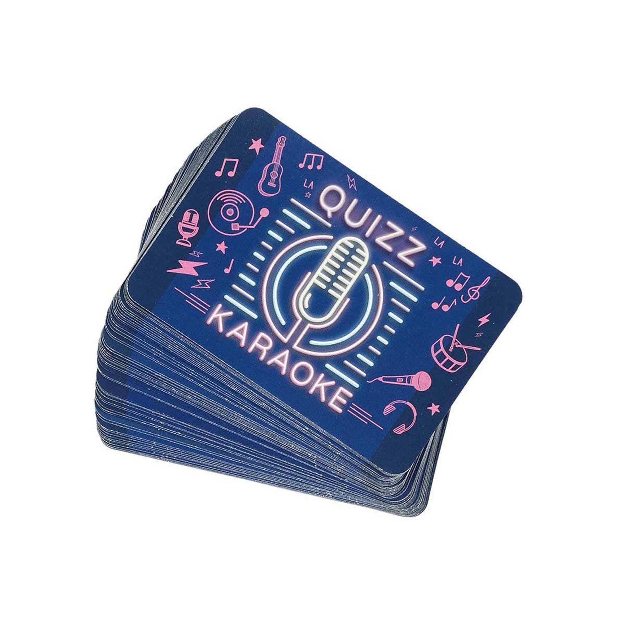 Voir la diapositive 3 : MISTER GADGET Jeu de 60 cartes  quizz karaoké  9cm bleu