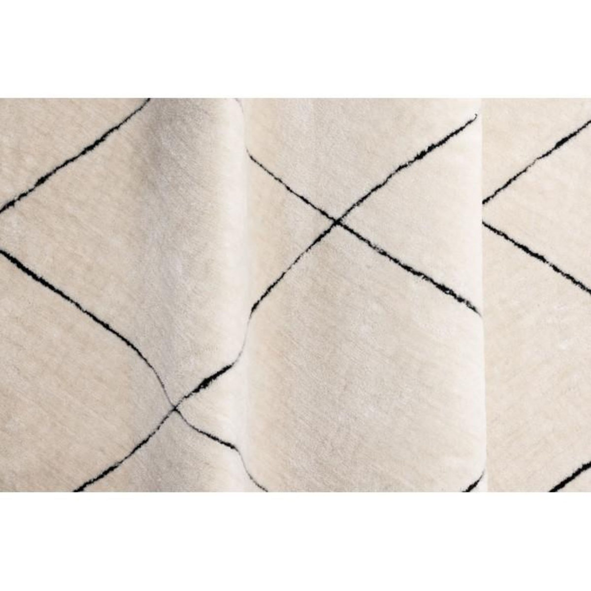 Paris Prix Tapis Déco Shaggy  Patrik  200x290cm Blanc