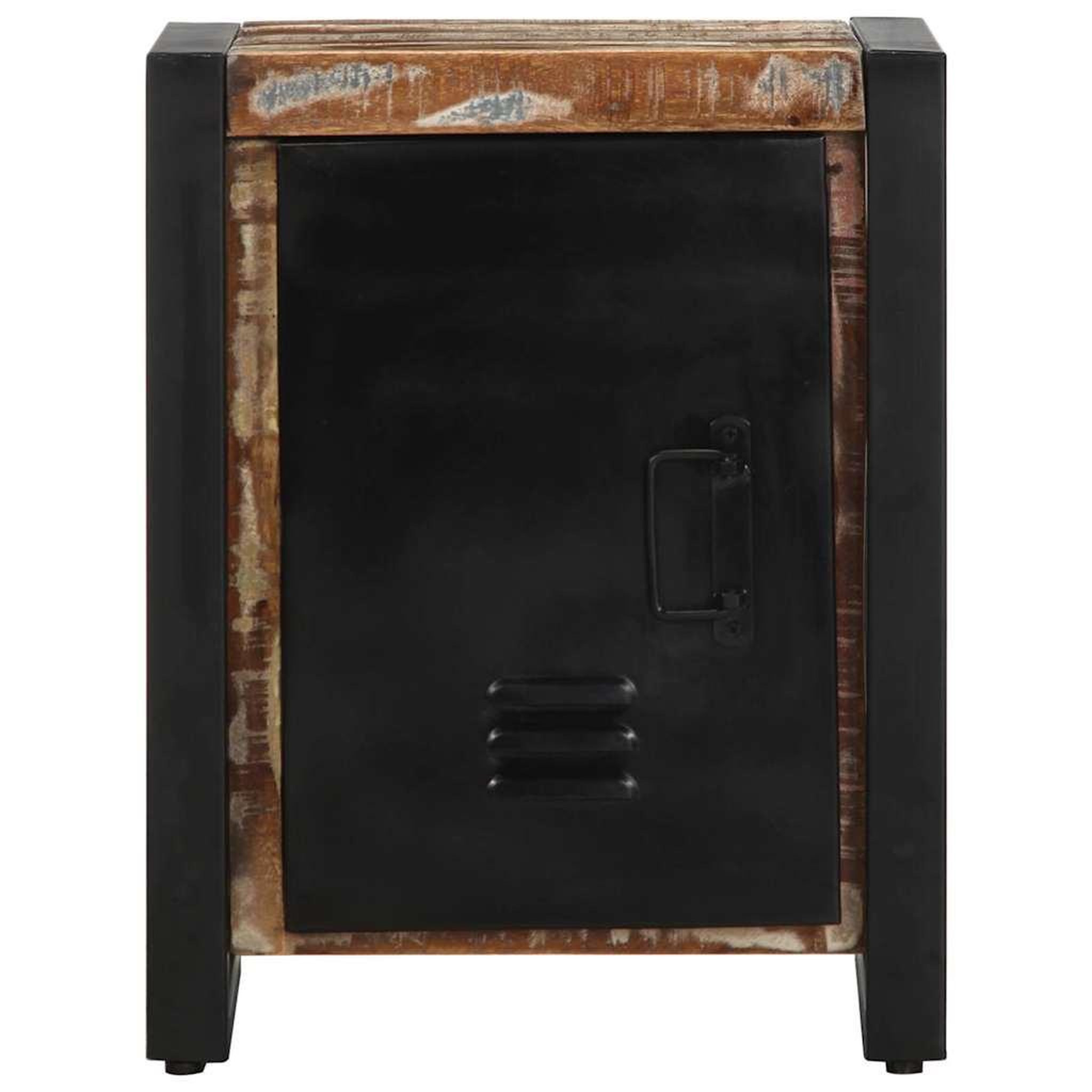 Voir la diapositive 4 : VIDAXL Table de chevet multicolore 40x30x51 cm bois de recuperation