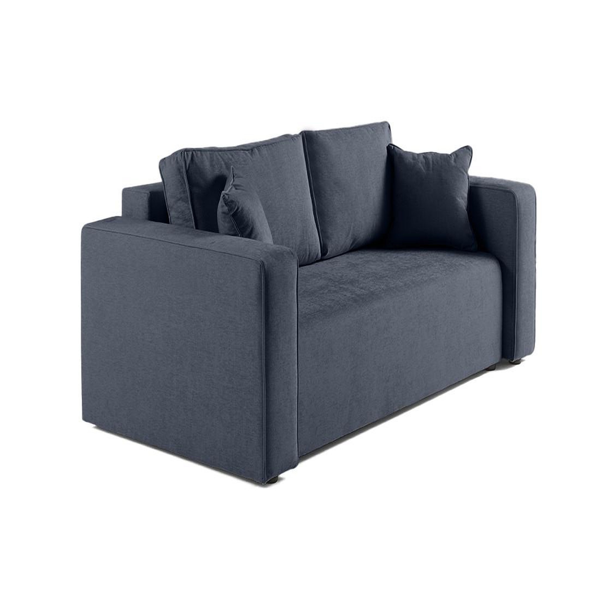 Voir la diapositive 3 : BEST MOBILIER Topaze - canapé droit 2 places - en tissu