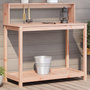 Voir la diapositive 1 : VIDAXL Table de rempotage avec etageres bois massif de douglas