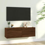 Voir la diapositive 1 : VIDAXL Armoire murale TV Chene marron 100x30x30 cm Bois d'ingenierie