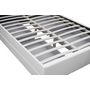 Voir la diapositive 4 : CONCEPT USINE Structure de lit LED avec rangements 160 x 200 cm blanc ENFIELD