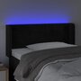 Voir la diapositive 4 : VIDAXL Tete de lit a LED Noir 103x16x78/88 cm Velours