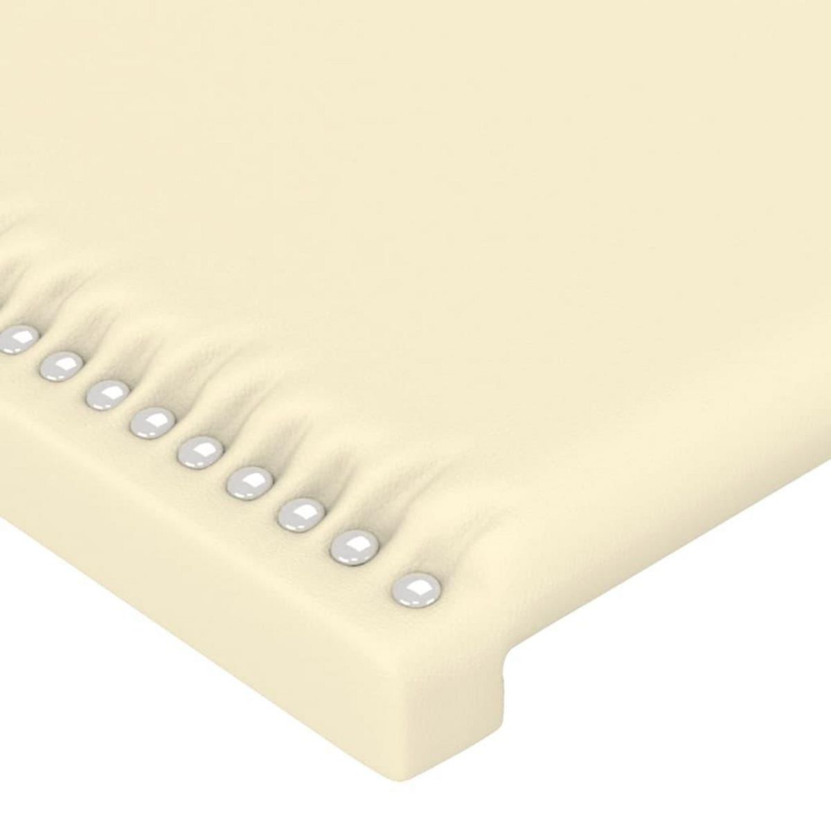 VIDAXL Tete de lit avec oreilles Creme 103x23x78/88 cm Similicuir