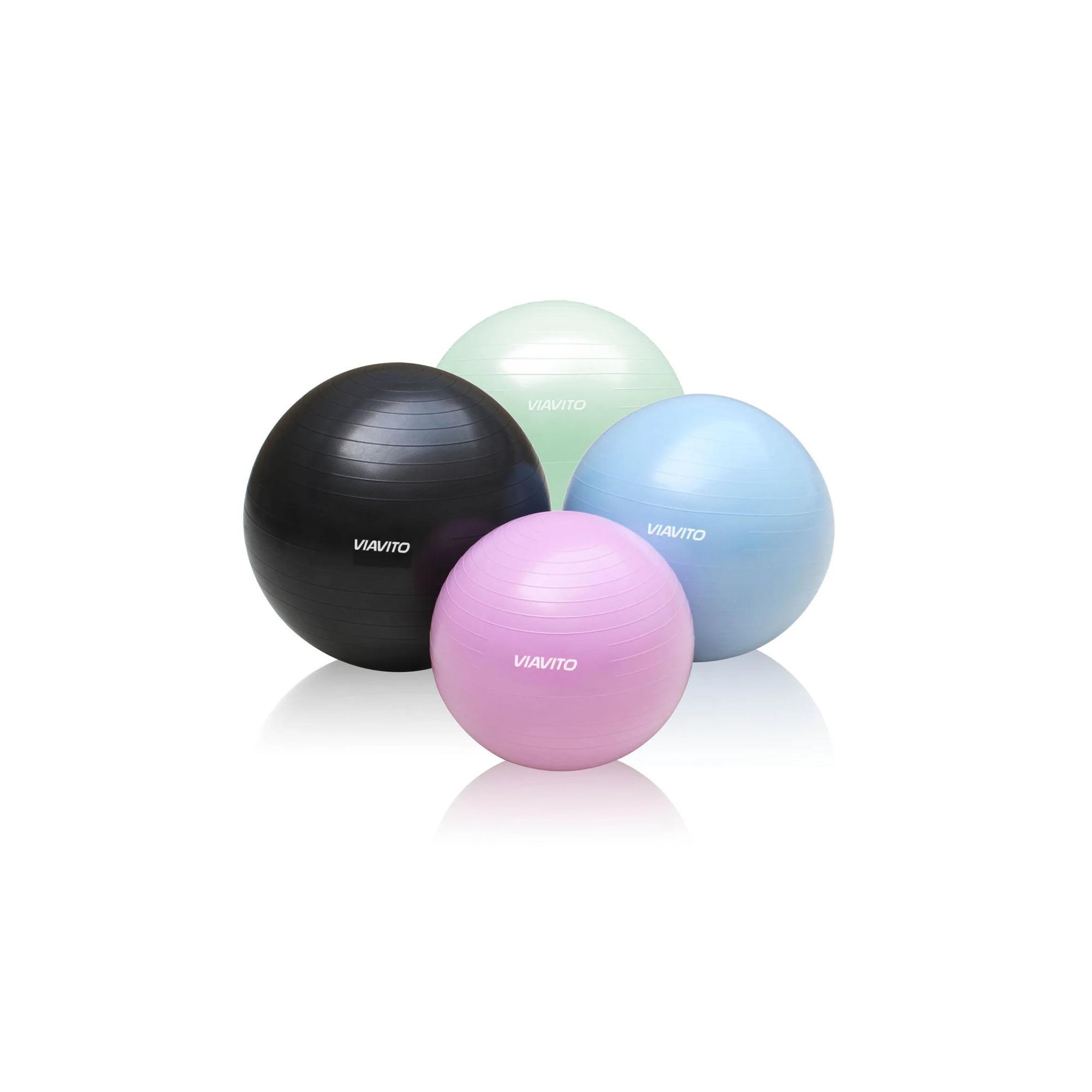 VIAVITO Ballon de gymnastique  - viavito - 55 cm - anti burst - rose