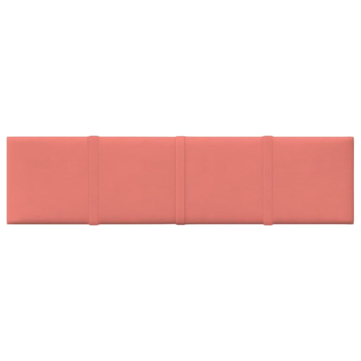 VIDAXL Panneaux muraux 12 pcs Rose 60x15 cm Velours 1,08 m^2