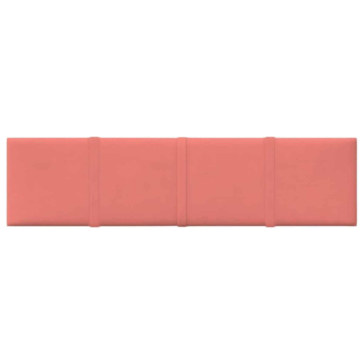 VIDAXL Panneaux muraux 12 pcs Rose 60x15 cm Velours 1,08 m^2