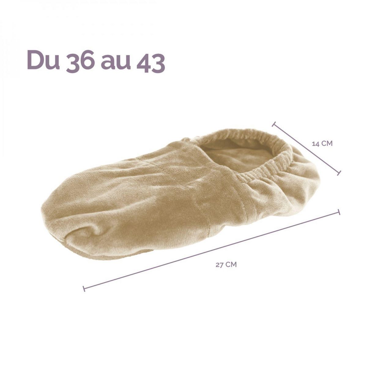 VIVEZEN Chaussons chauffants universels taille 36 au 43