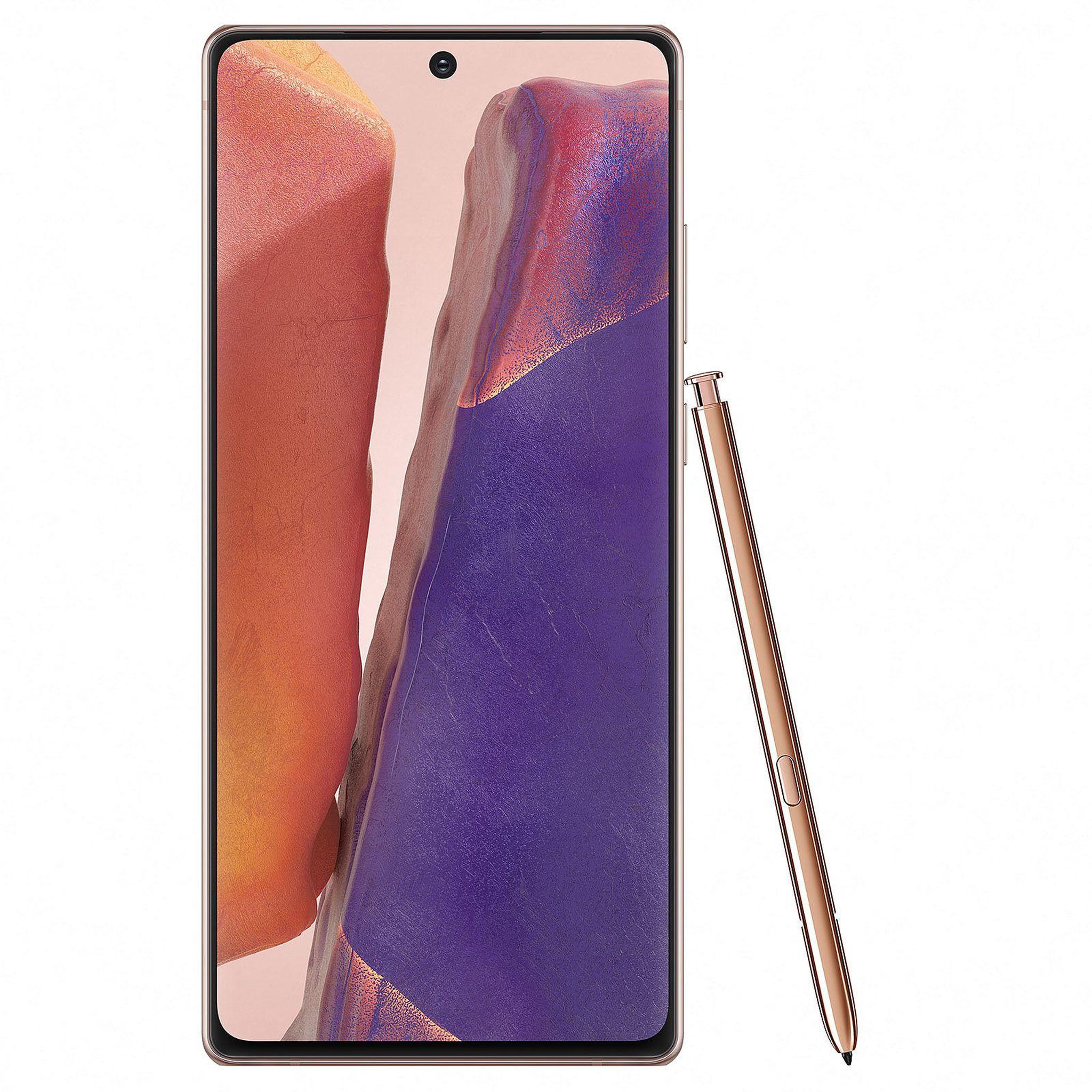 Voir la diapositive 2 : Samsung Galaxy Note 20 5G (Dual Sim) Reconditionné 256 Go - Grade A - Bronze