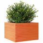 Voir la diapositive 4 : VIDAXL Jardiniere cire marron 70x70x45,5 cm bois de pin massif