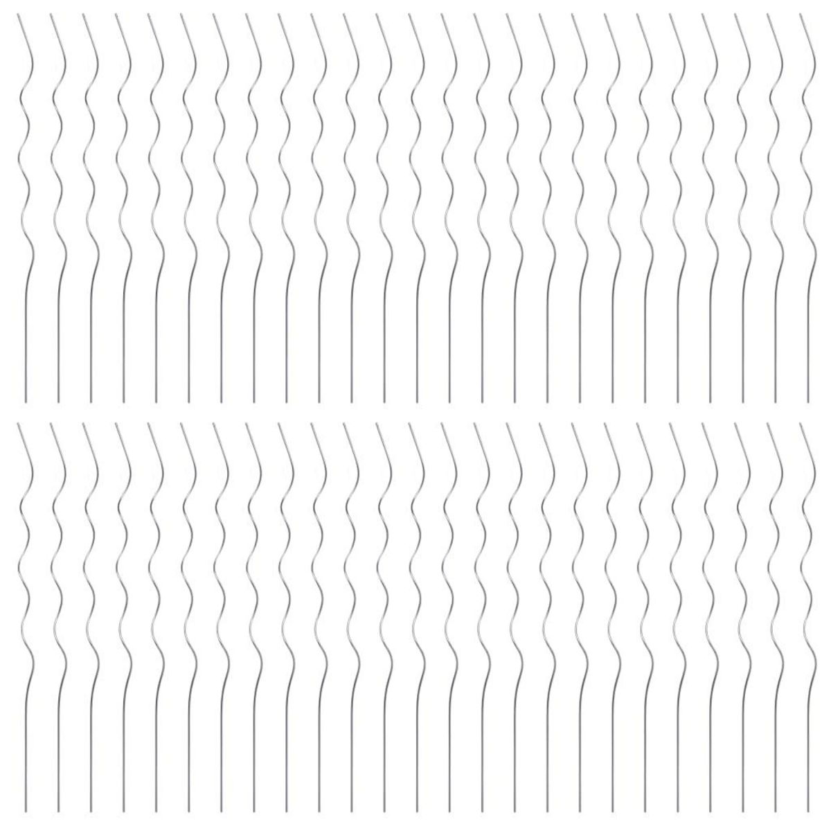 VIDAXL Supports de plantes en spirale 50 pcs Acier galvanise 110 cm