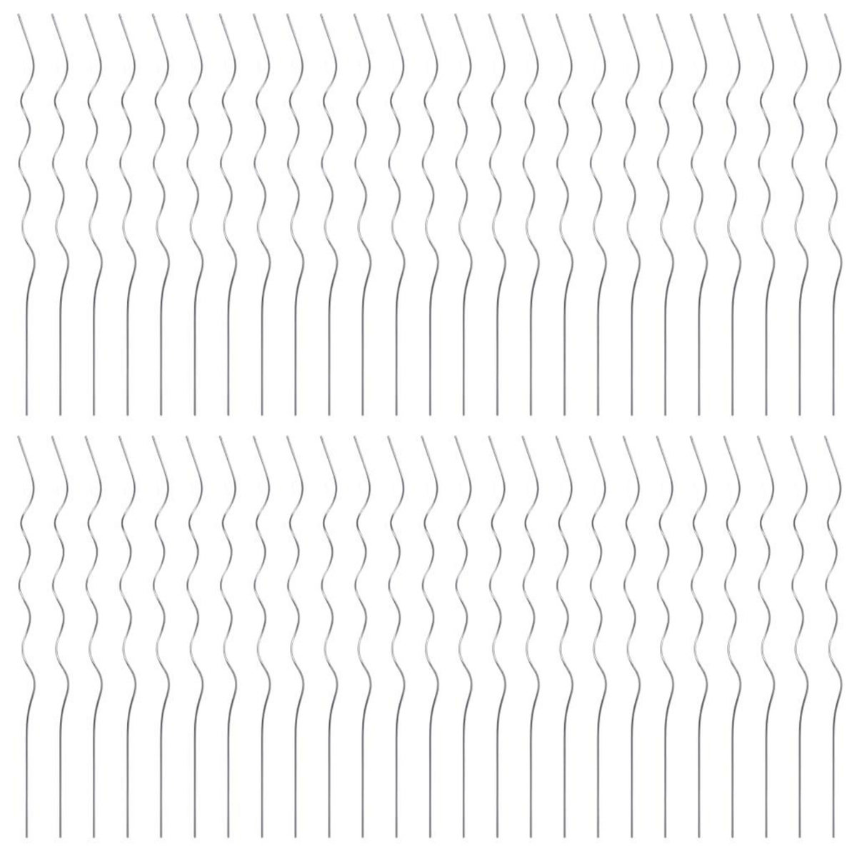 VIDAXL Supports de plantes en spirale 50 pcs Acier galvanise 110 cm