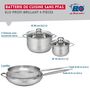 Voir la diapositive 2 : ELO Ensemble de 2 Poêles de cuisson 28 et 32 cm et 2 faitouts 14 et 20 cm Elo Profi Brillant