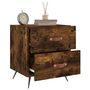 Voir la diapositive 3 : VIDAXL Tables de chevet 2pcs chene fume 40x35x47,5cm bois d'ingenierie
