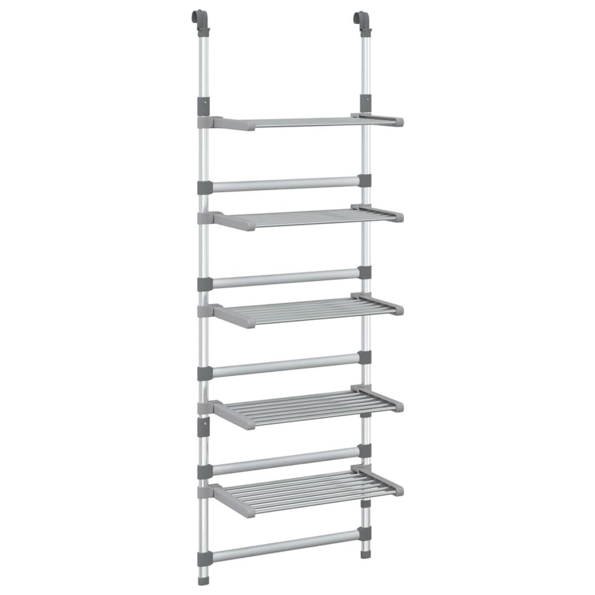 Voir la diapositive 2 : VIDAXL Sechoir a linge suspendu a 5 niveaux Aluminium