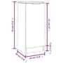 Voir la diapositive 6 : VIDAXL Buffet Chene marron 30x30x70 cm Bois d'ingenierie