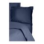 Voir la diapositive 4 : GENERIQUE Parure de lit - 1 housse de couette 220 x 240 cm + 2 taies d'oreiller 60 x 60 cm - 100% coton renforcé - Bleu