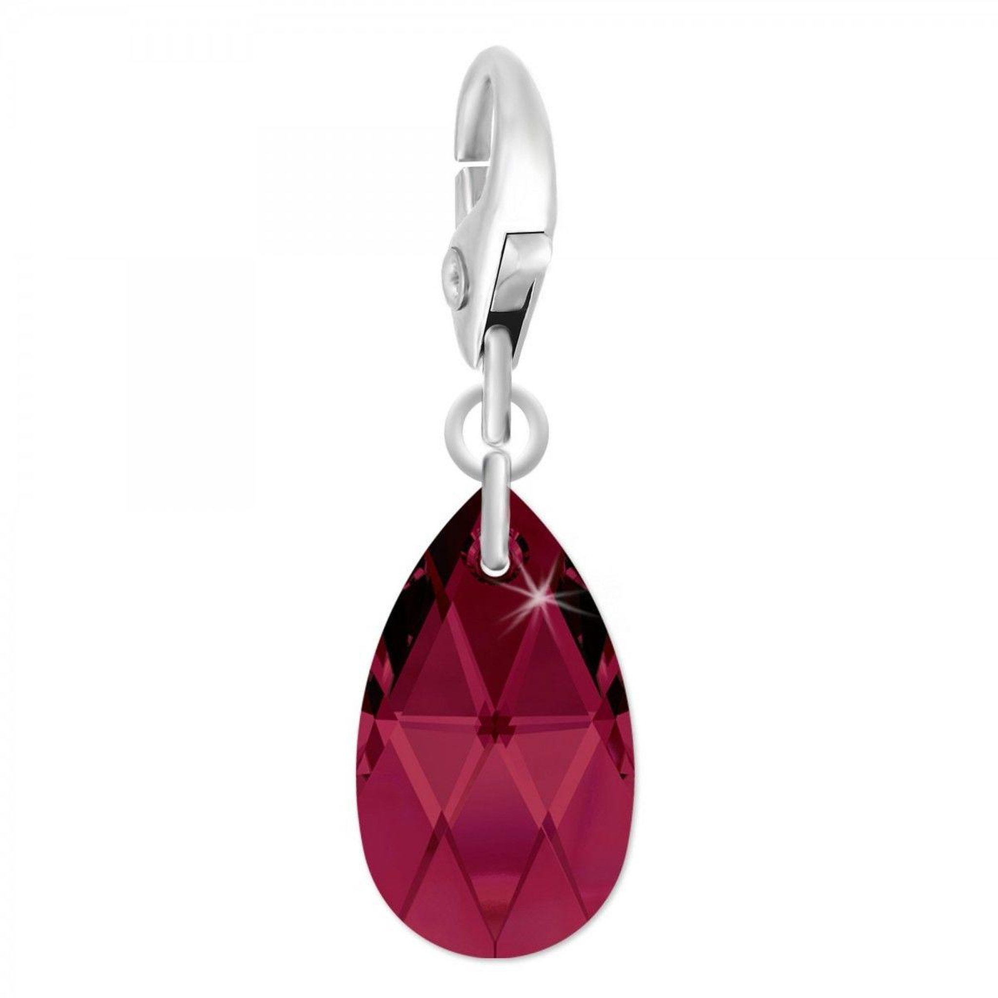 SC CRYSTAL Charm goutte SC Crystal orné de Cristaux scintillants