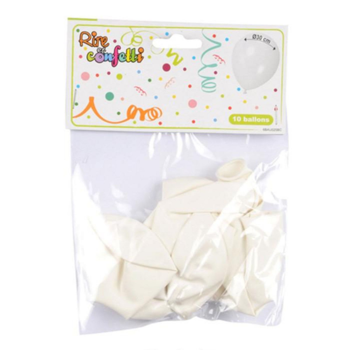 Paris Prix Lot de 10 Ballons en Latex  Gonflables  30cm Blanc