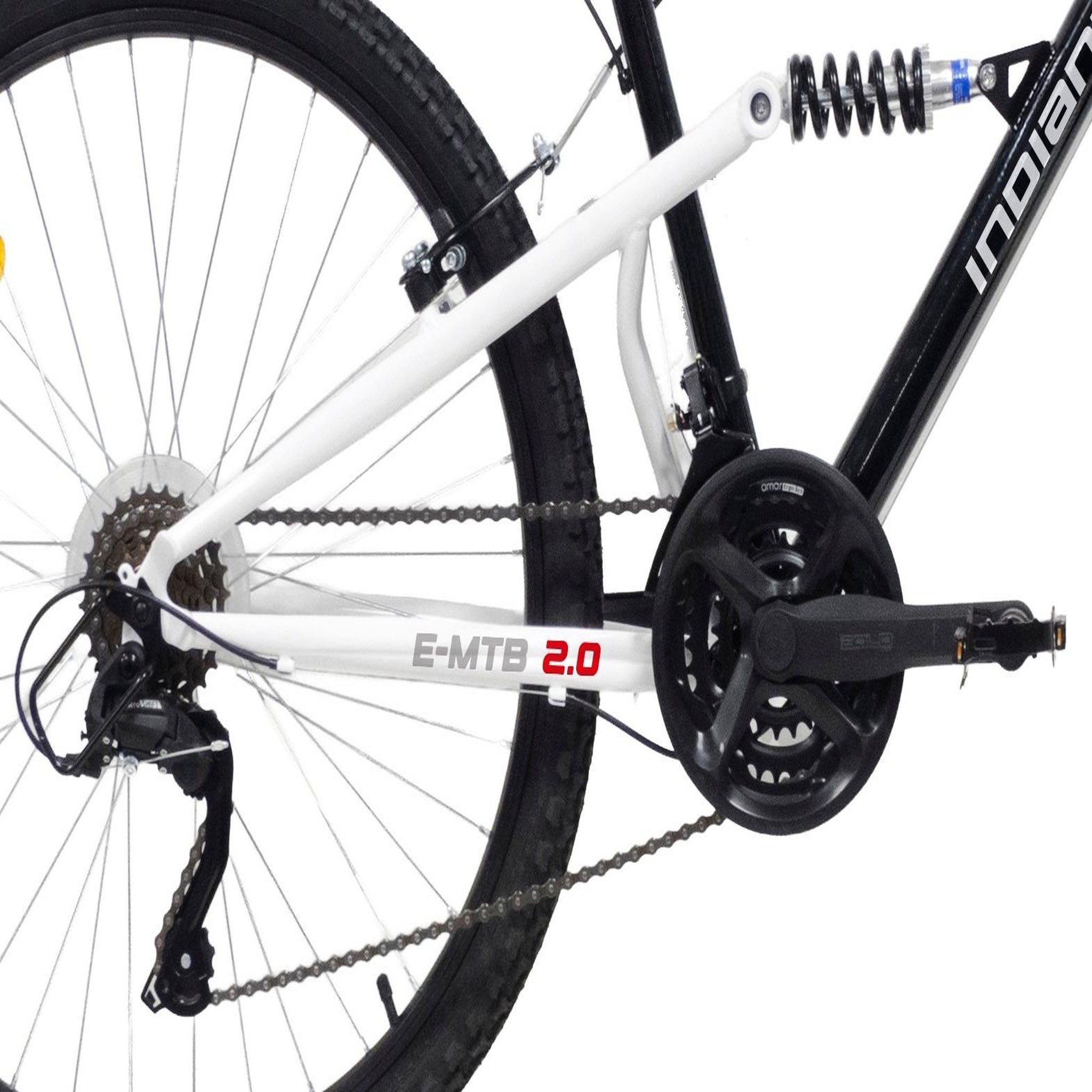 Voir la diapositive 3 : FREERIDER VTT 26'' - Vélo Tout Suspendu - 18 Vitesses - Poignées tournantes - Freins V-Brake en acier - Jantes Aluminium.