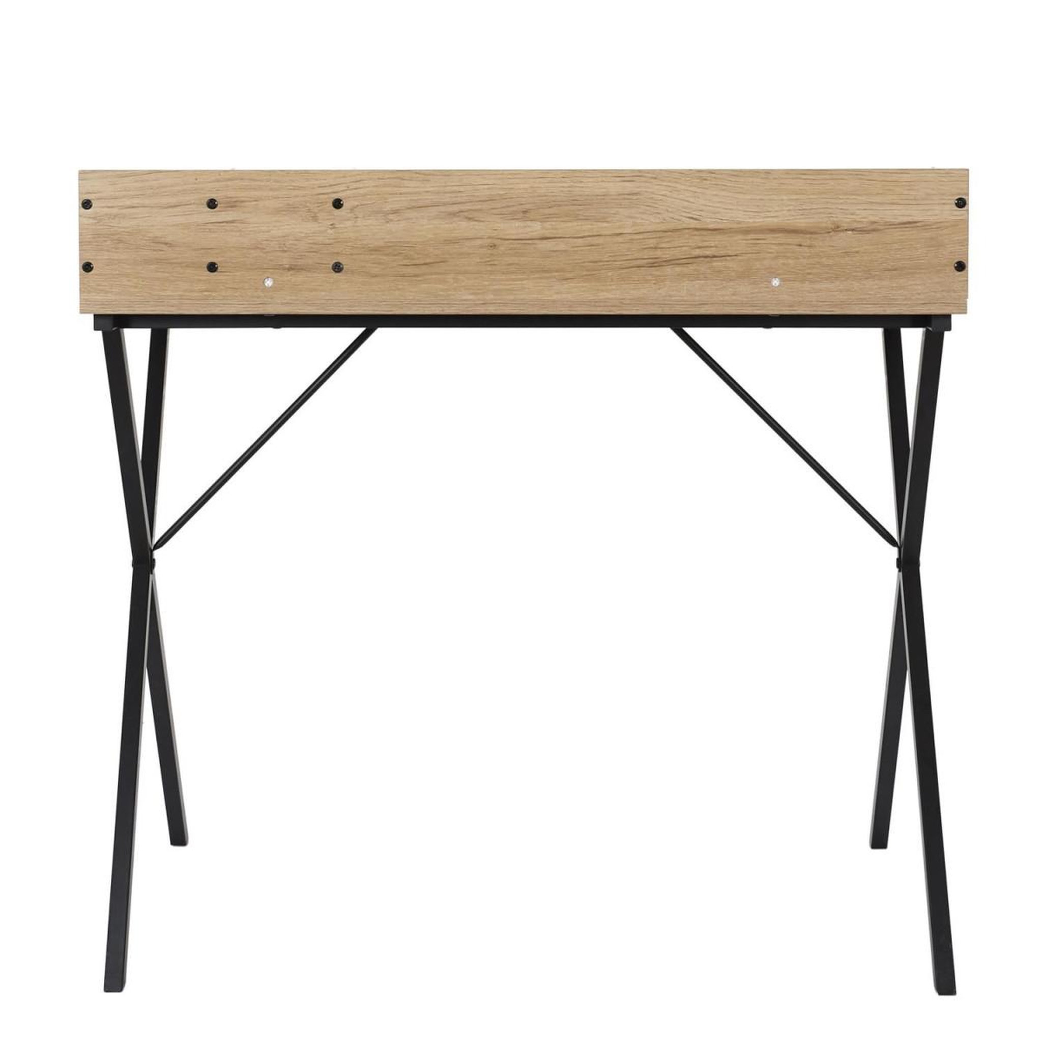 Voir la diapositive 4 : The Home Deco Factory Bureau design  klaus  90cm marron