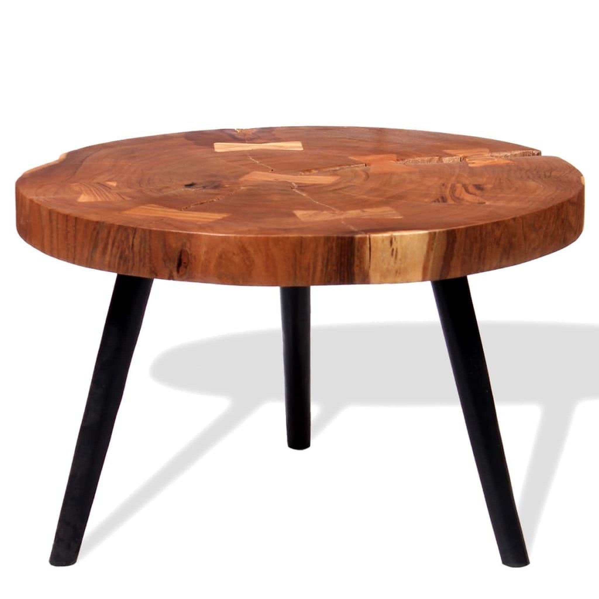 Voir la diapositive 5 : VIDAXL Table basse Bois d'acacia massif (55-60)x40 cm