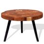 Voir la diapositive 5 : VIDAXL Table basse Bois d'acacia massif (55-60)x40 cm