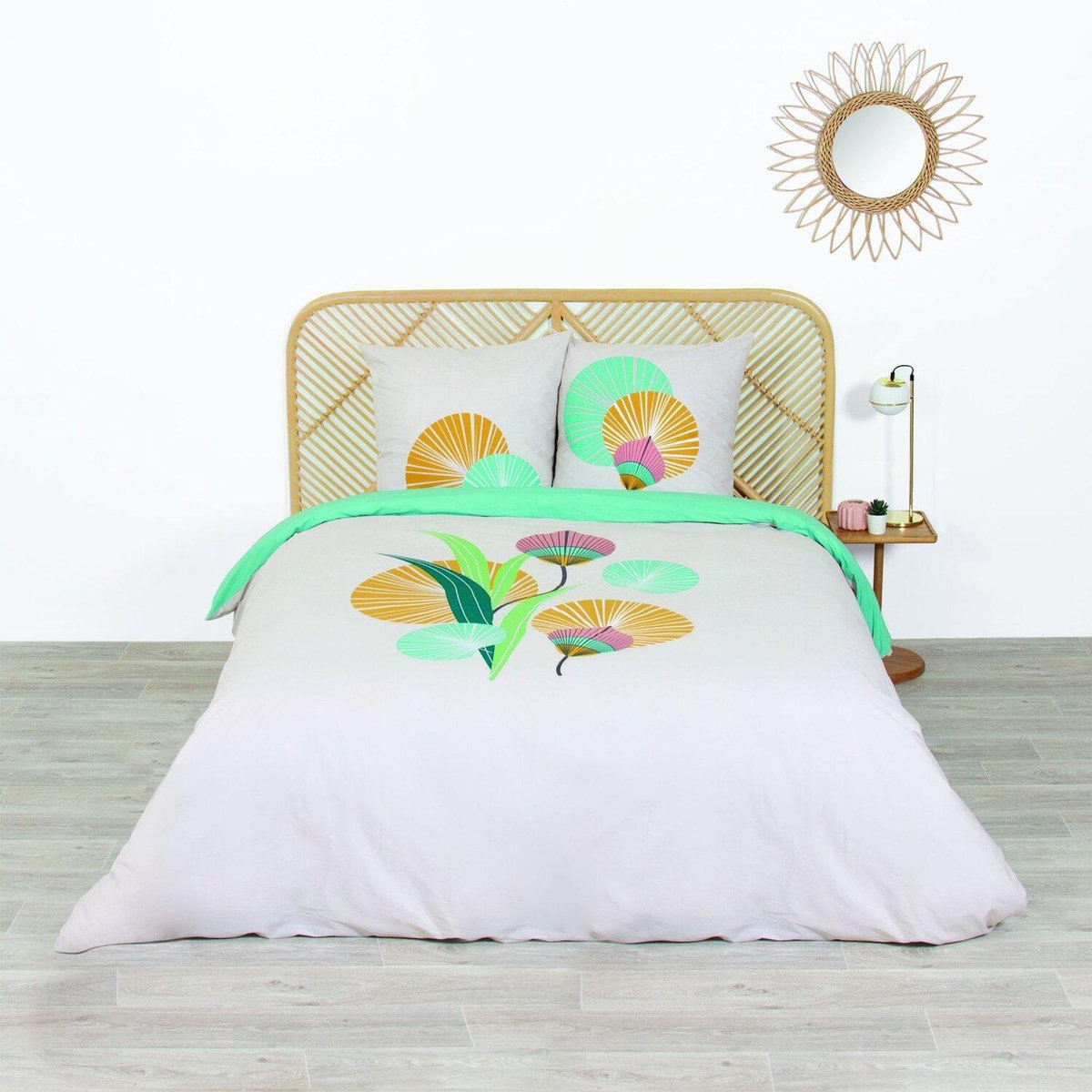 Home collection Parure housse de couette coton 57fils/cm-gana