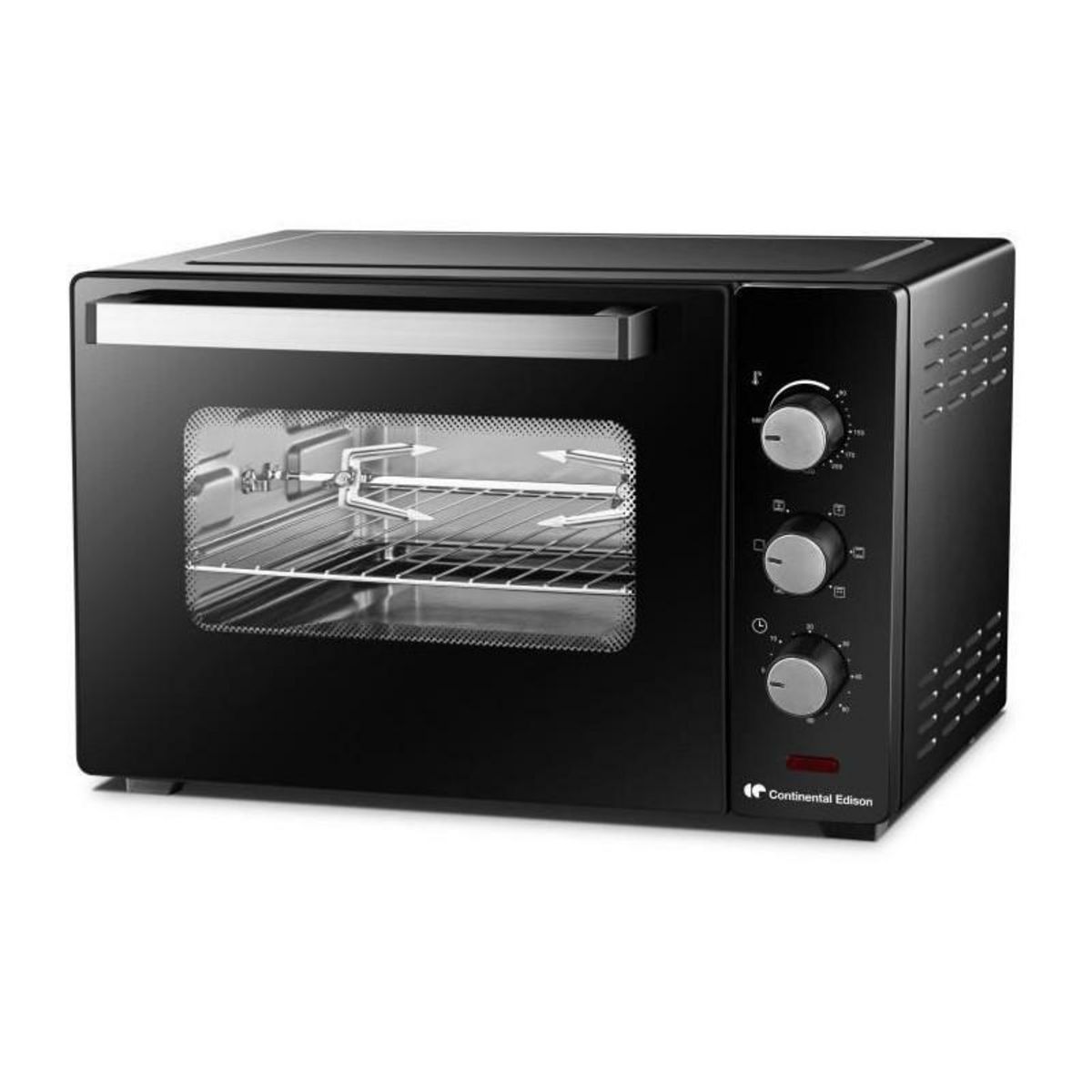 CONTINENTAL EDISON Mini four CONTINENTAL EDISON MF38N Noir L54,35x H36,6 x P41,15 cm 38L