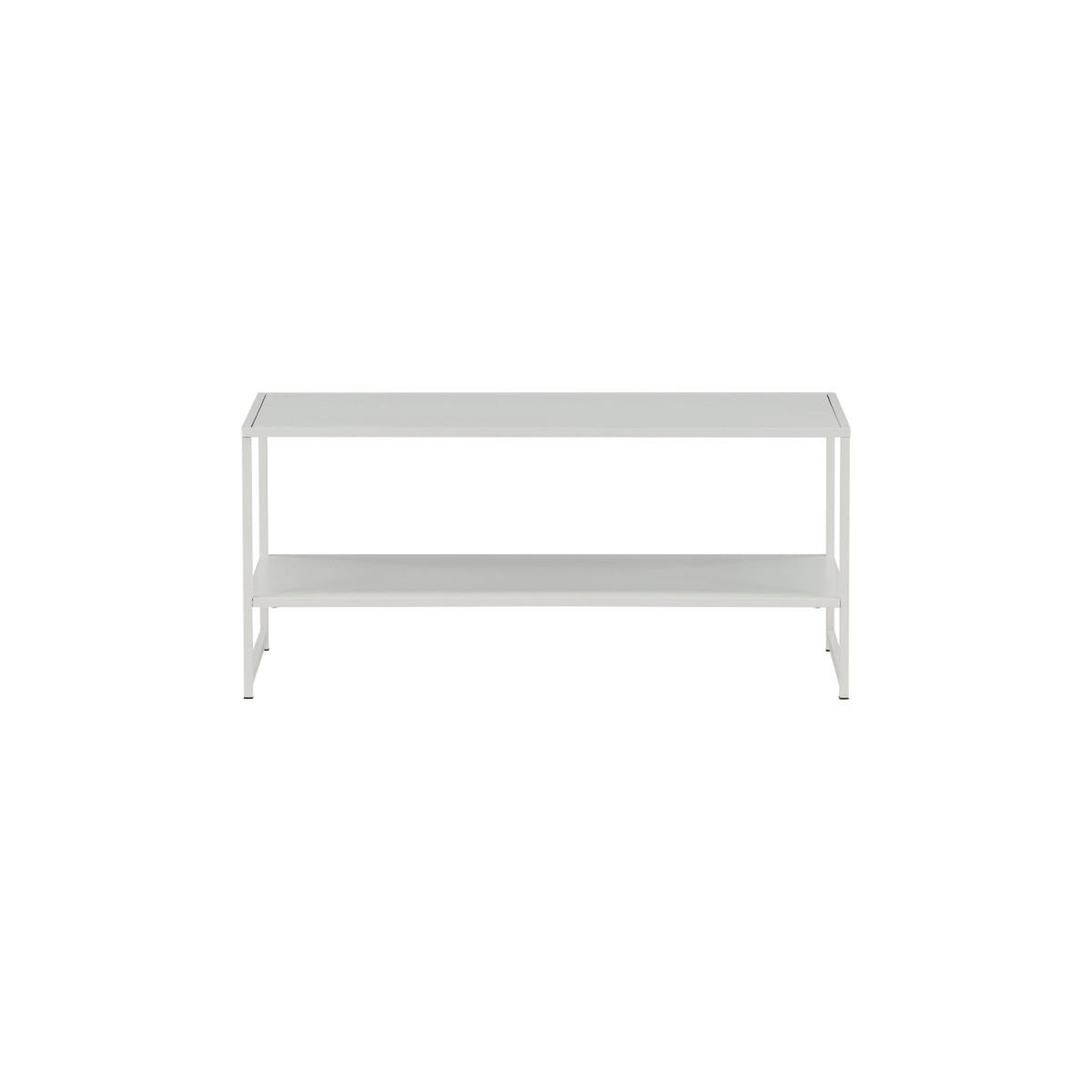 Voir la diapositive 3 : Paris Prix Table basse avec étagère  staal  102cm blanc